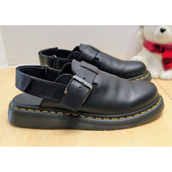 Dr. Martens Jorge II Brando Black Leather Slingback Mules UK 6 Unisex NWOT - Picture 4 of 14